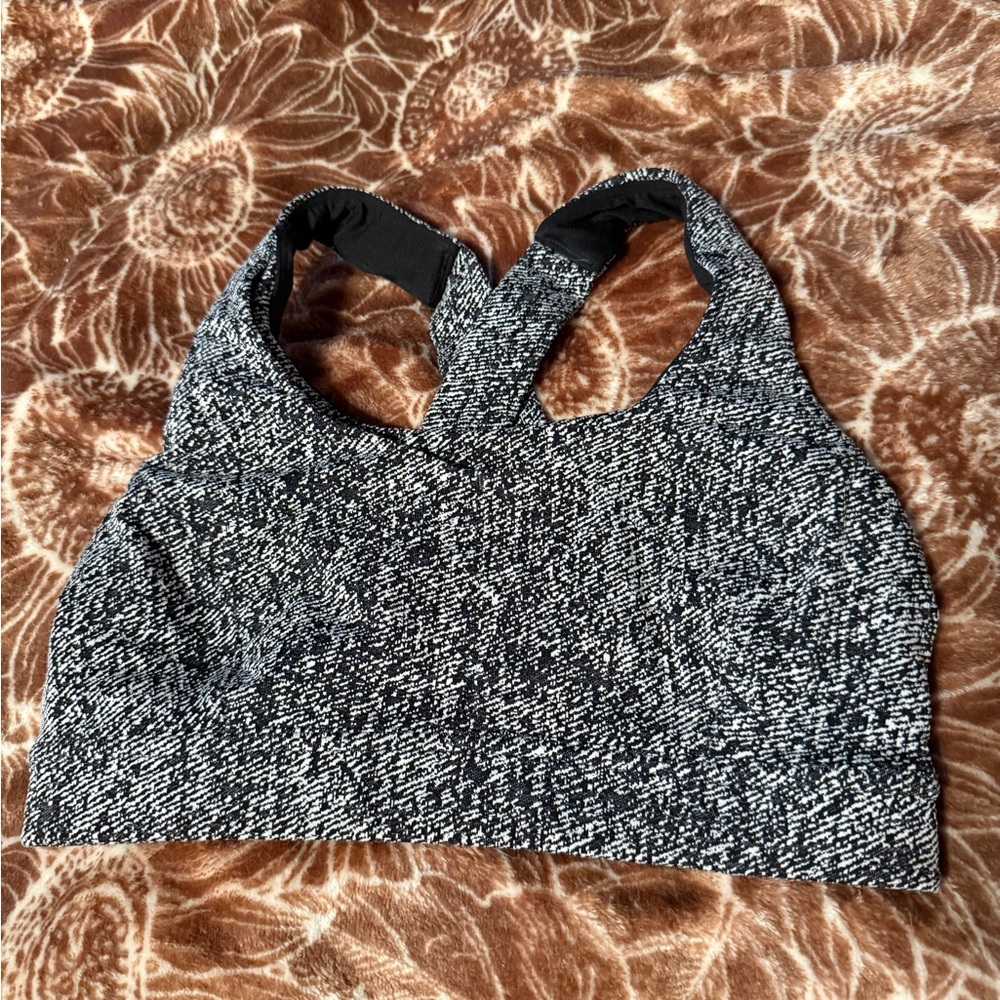 Lululemon Black and White Sports Bra